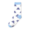 Cartoon gestreifte Damen süße Mode intelligente Frau Custom Stocking Großhandel Happy Socken